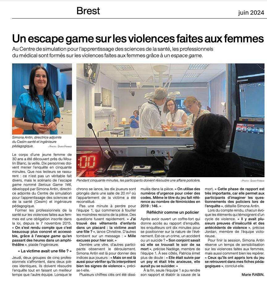 Article Ouest France juin 2024 -146